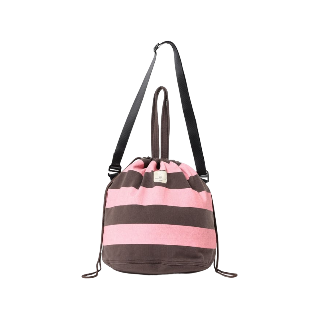 13-61-0985-778 Beams Boy x N,P,E Border Cut Sewn Patient Bag L Brown Pink