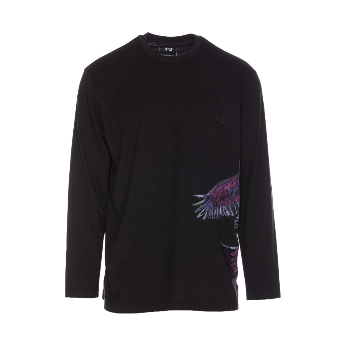 Y-3 그래픽 롱슬리브 티셔츠 블랙(Y-3 Graphic Long Sleeve T-Shirt Black) - 1