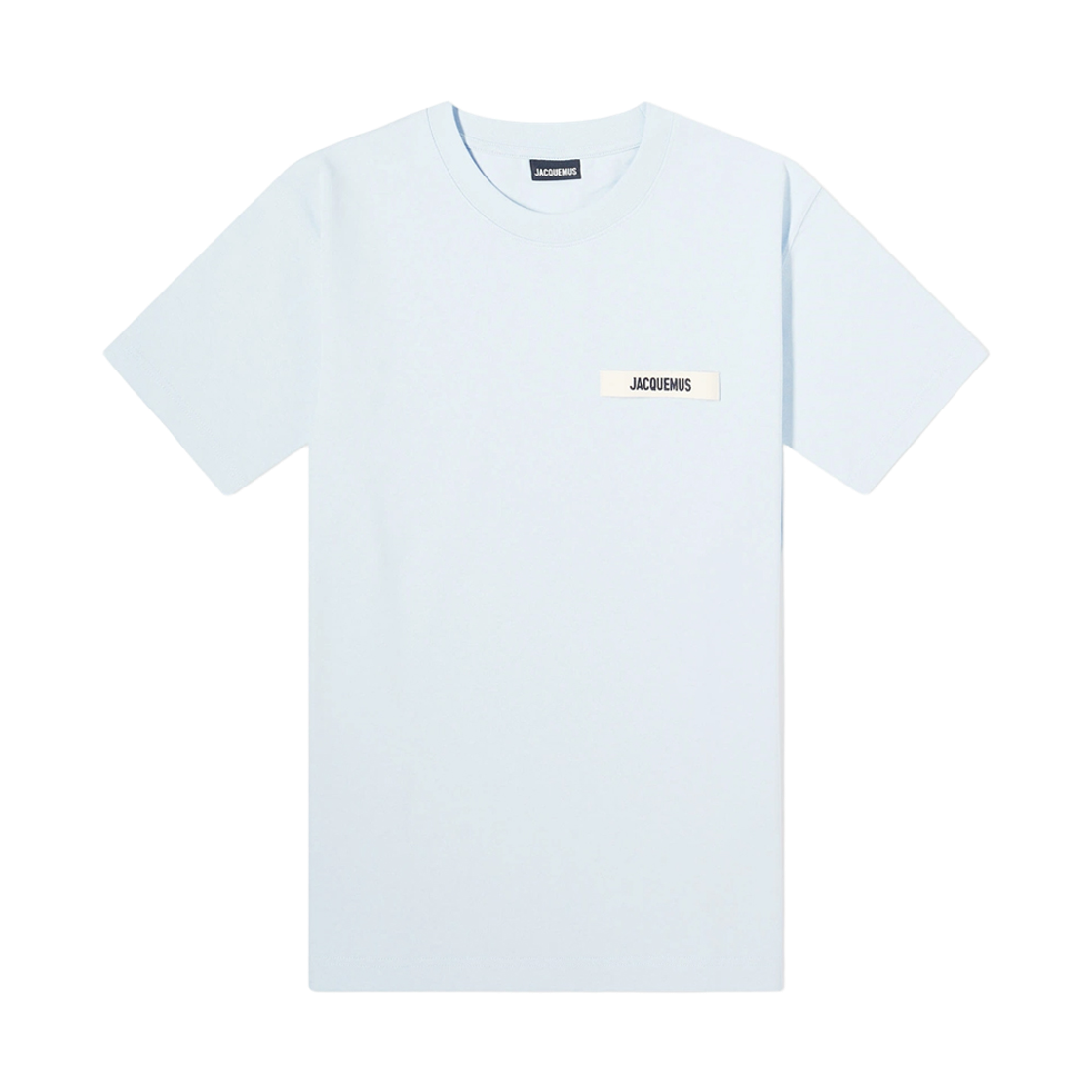 자크뮈스 더 그로그랭 로고 티셔츠 라이트 블루(Jacquemus The Gros Grain Logo T-Shirt Light Blue)