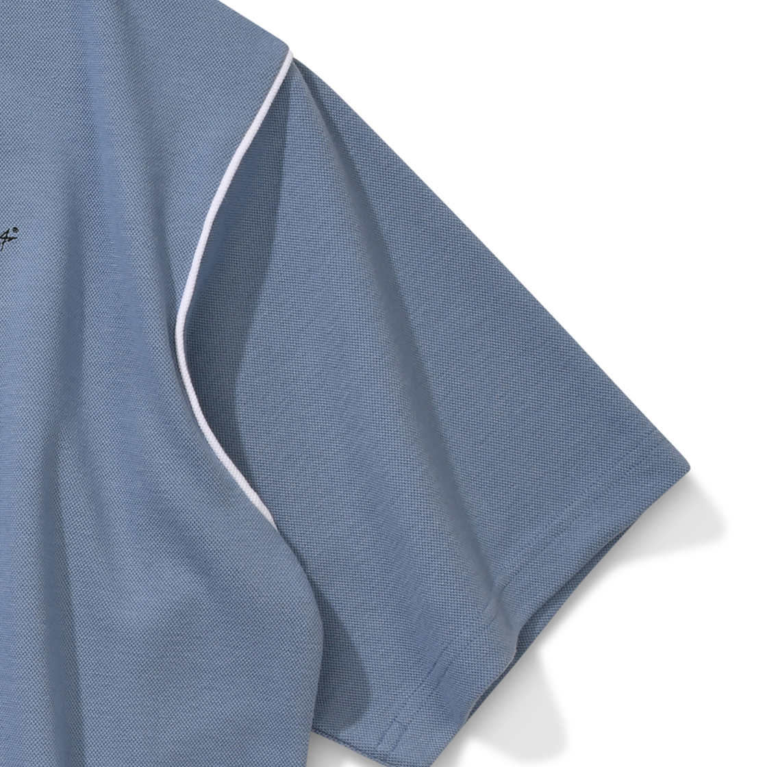 록히드마틴 오버핏 파이핑 카라 티셔츠 블루(LOCKHEED MARTIN Over Fit Piping Collar Ts Blue) - 5