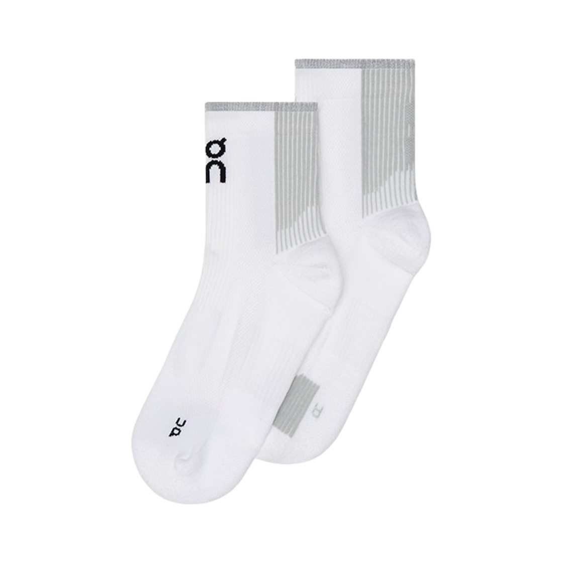 2UF10050813 On Running Performance Run Socks Mid White Glacier