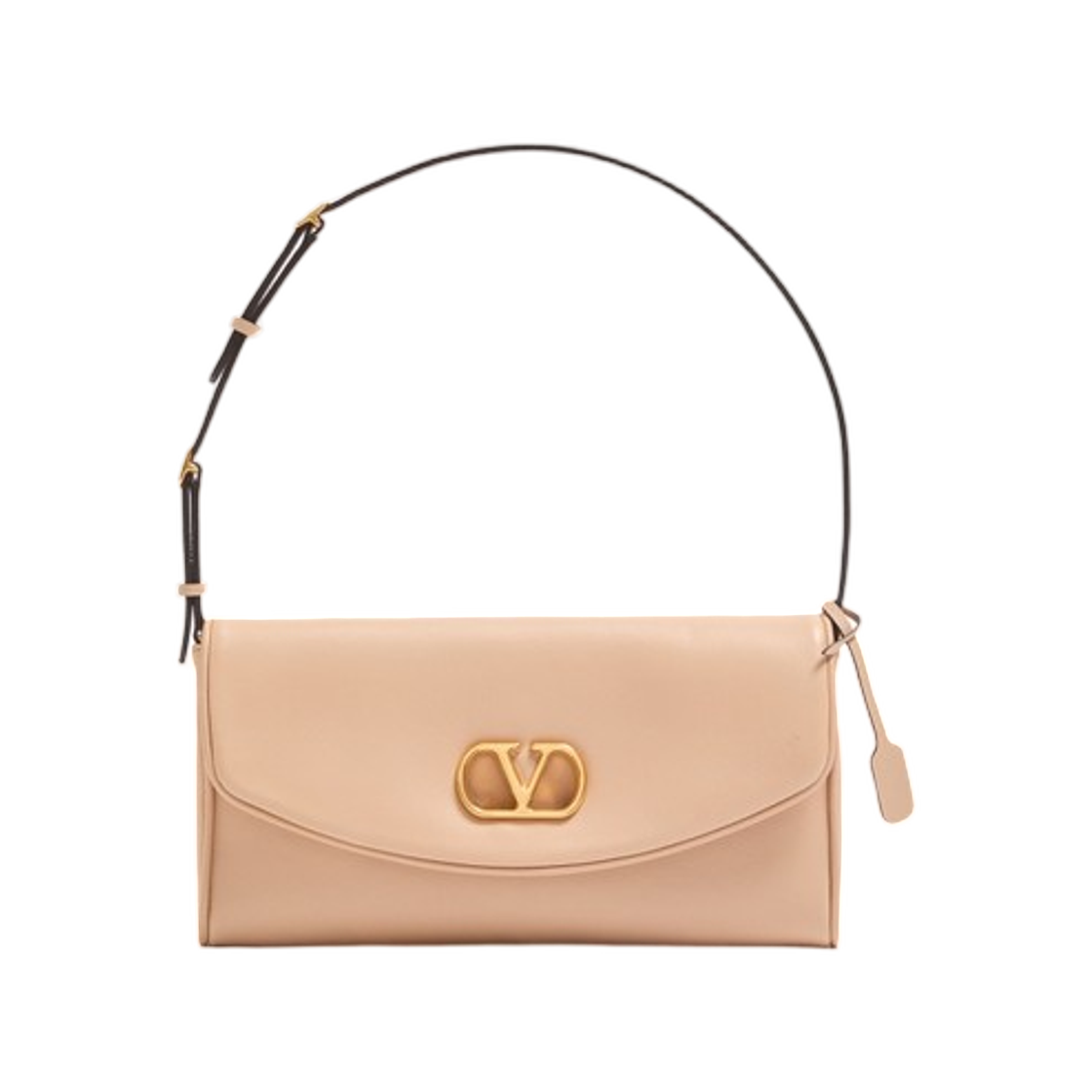 WB0T31ABMWRP Valentino Garavani Devain Small Nappa Shoulder Bag Rose Sand