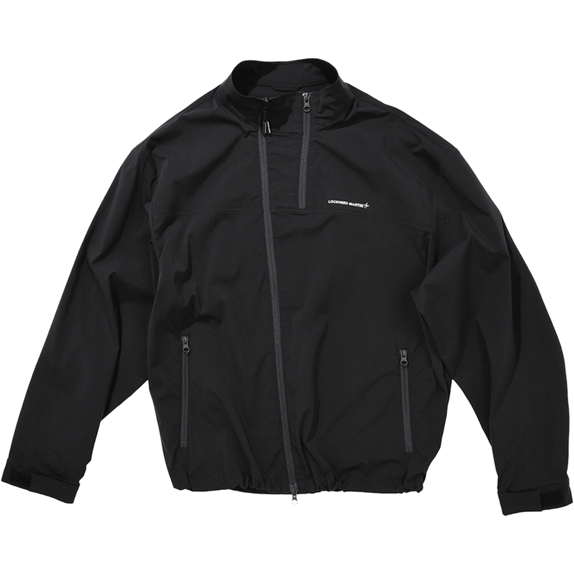 록히드마틴 다이아고널 집 윈드브레이커 블랙