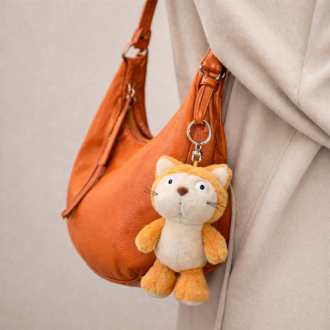 [KREAM 단독] NICI Cat Hungry orange 10cm bb kh 착용 스타일