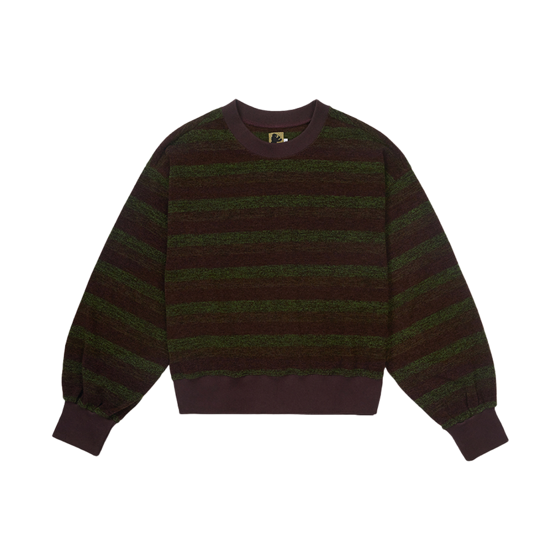 사일런트실러블 그레인 스트라이프 풀오버 니트 브라운(SILENTSYLLABLE Grain Stripe Pullover Knit Brown)