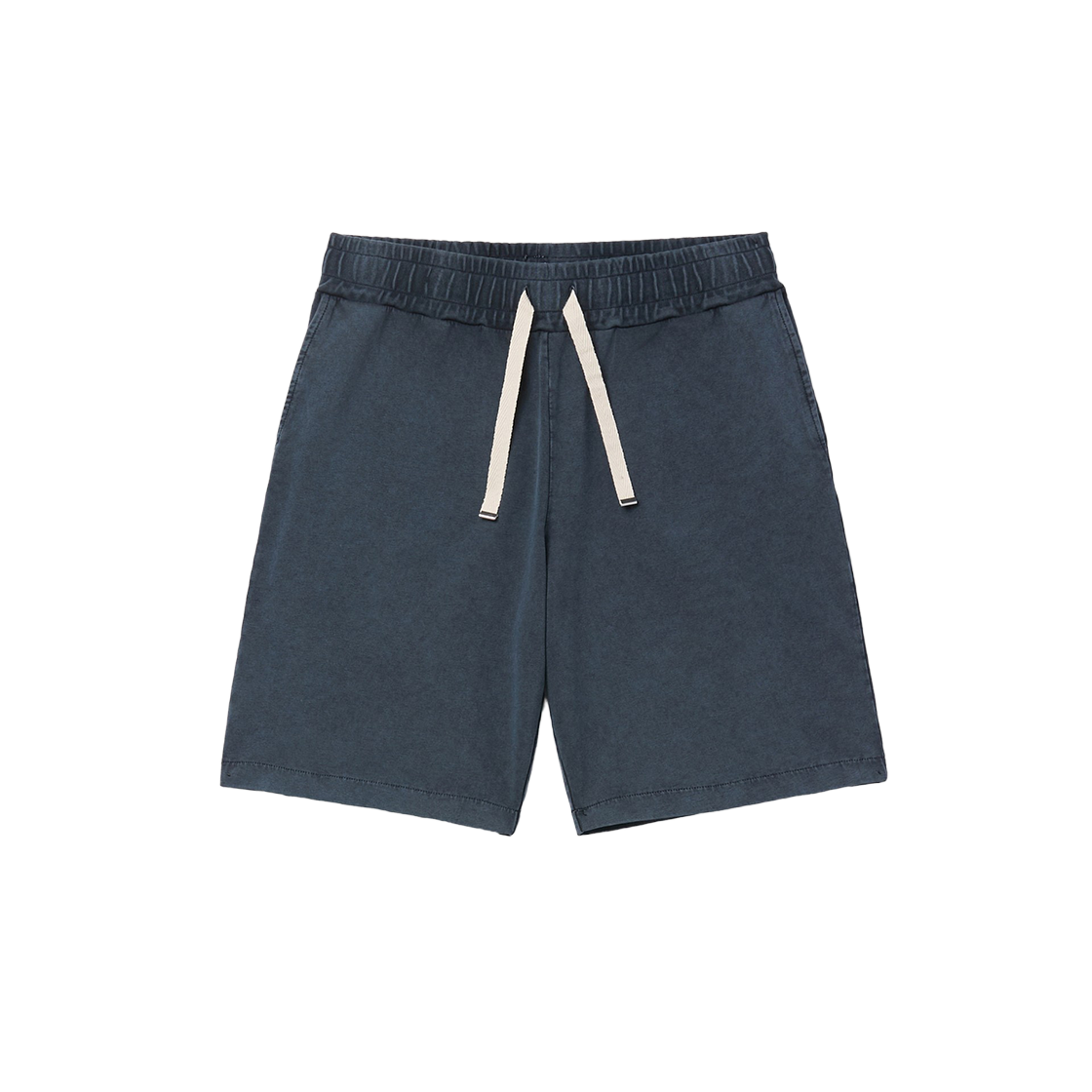 시리즈 울 앤 코 셋업 빈티지 다이드 쇼츠 네이비(SERIES Wool And Co Set-Up Vintage Dyed Shorts Navy) - 1