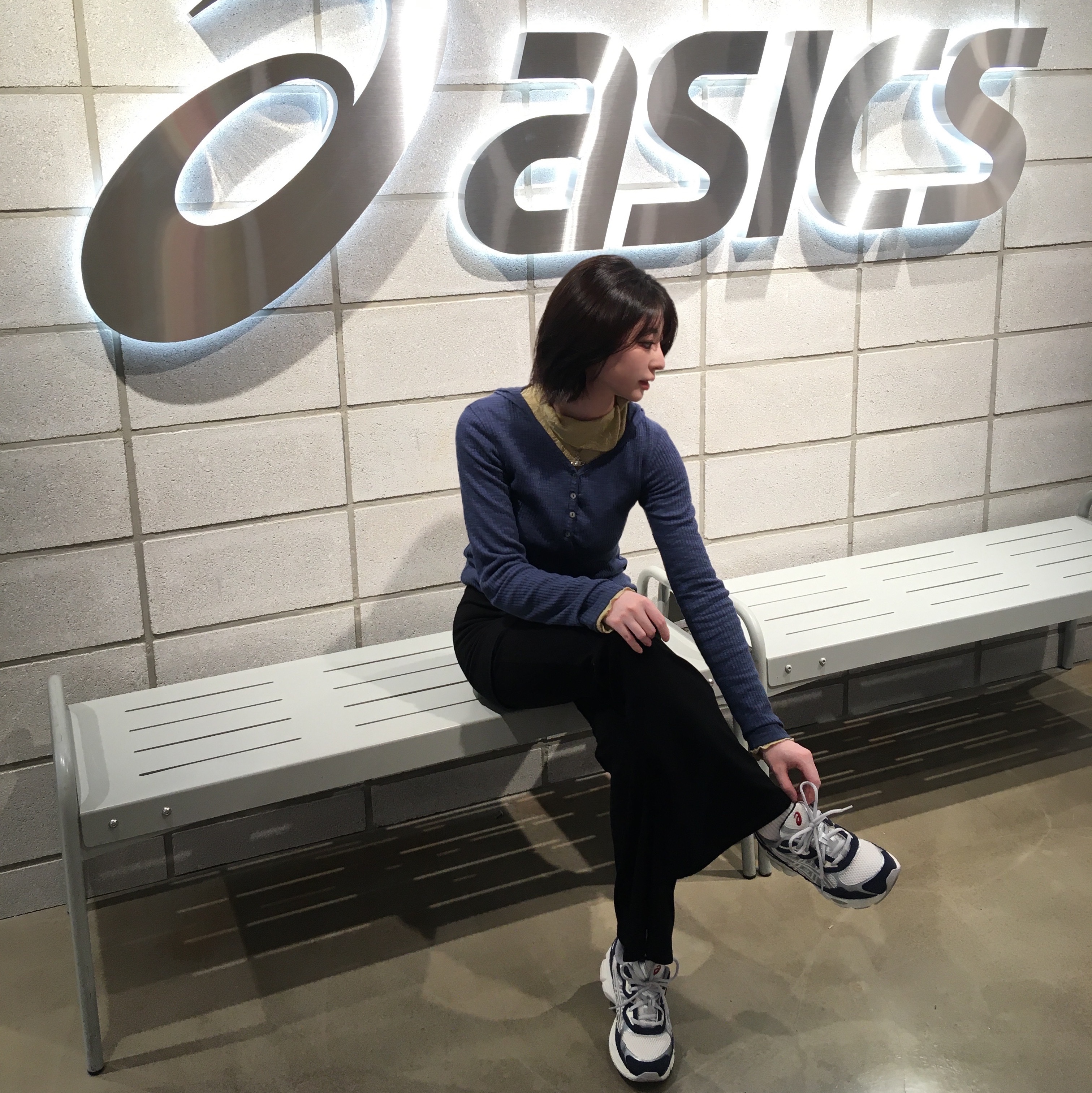 Asics Gel-NYC Midnight Pure Silver - Korea Exclusive, Asics Hypersync Piedmont Grey Pure Silver 착용 스타일 - 8