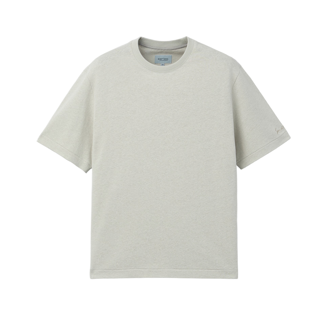 시리즈 데일리 내추럴 반팔 티셔츠 라이트 그레이(SERIES Daily Natural Short Sleeve T-Shirt Light Gray)