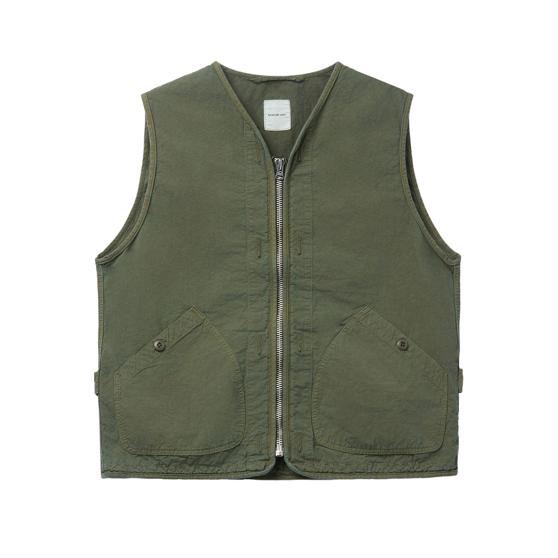 시리즈 사쥬 드 크레 밀리터리 베스트 올리브(SERIES Sage De Cret Military Vest Olive)