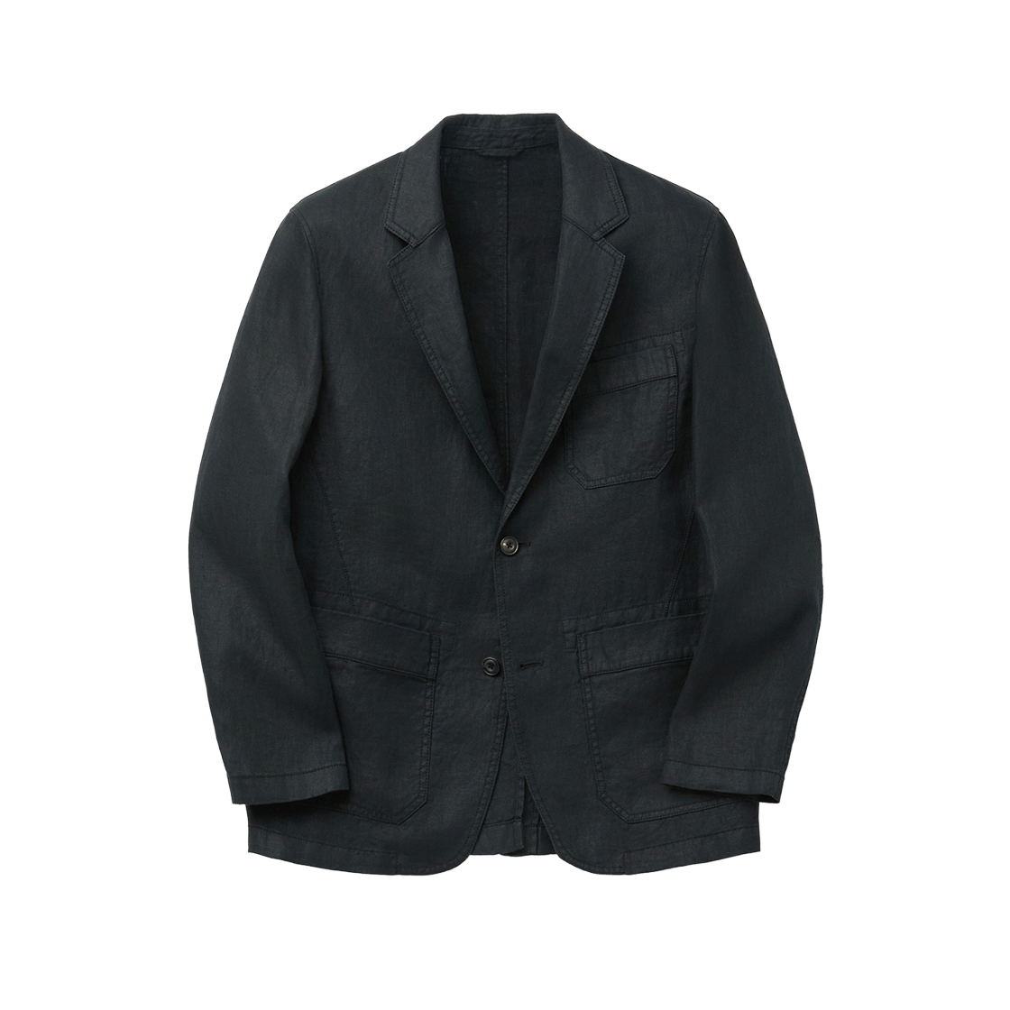 시리즈 셋업 아이리시 린넨 레귤러핏 자켓 블랙(SERIES Set Up Irish Linen Regular Fit Jacket Black)