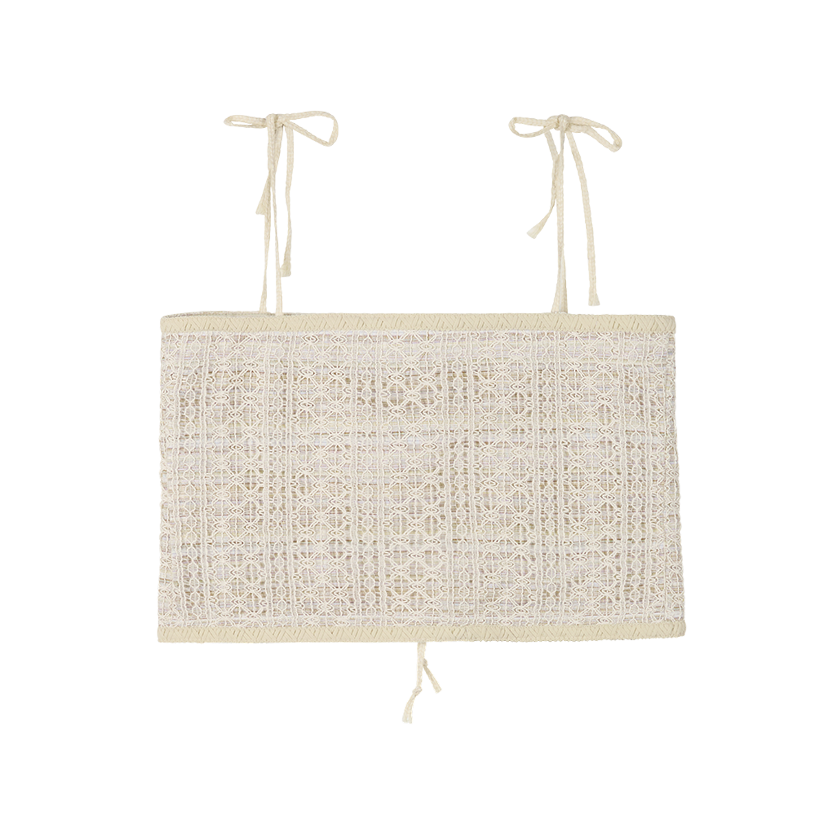 영 앤 생 우먼 아이보리 더블 레이어드 니트 브라 베스트 아이보리 - 26SS(Young N Sang Women Ivory Double Layered Knit Bra Vest Ivory - 26SS) - 2