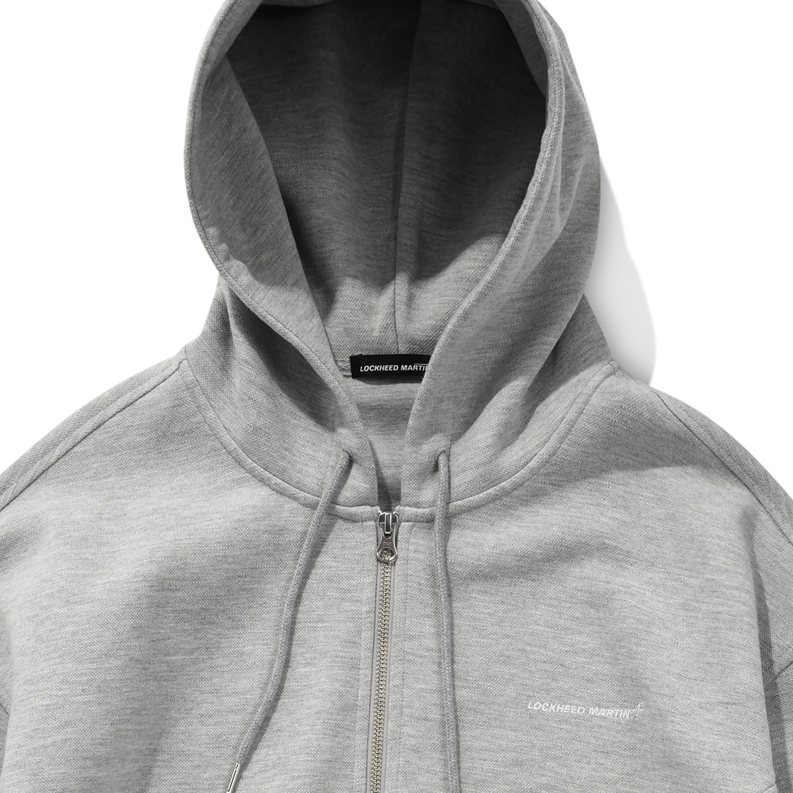 록히드마틴 슬릿 포켓 후드 집업 그레이(LOCKHEED MARTIN Slit Pocket Hood Zip-Up Grey) - 3
