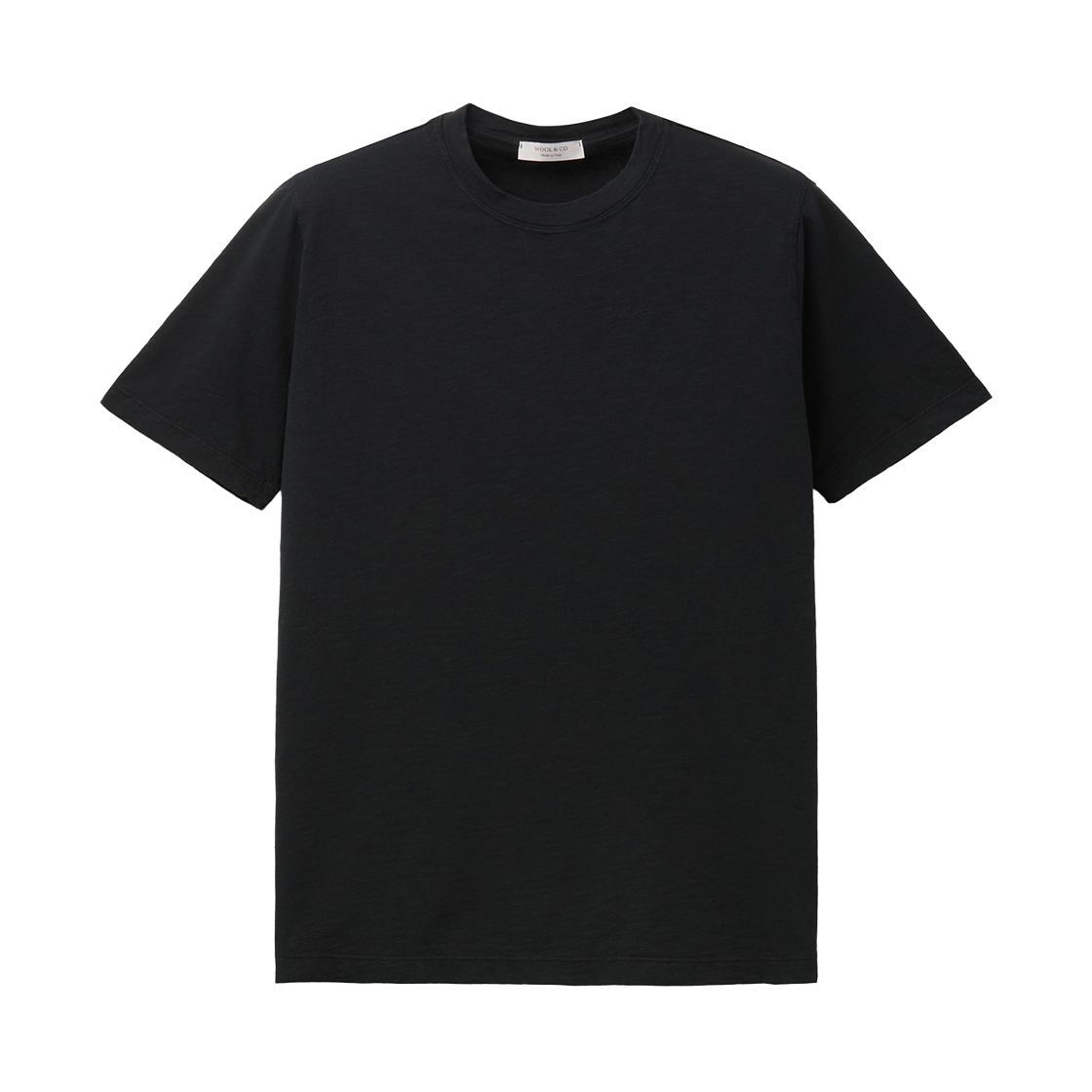 시리즈 울 앤 코 다이드 티 블랙(SERIES Wool And Co Dyed T-Shirt Black)
