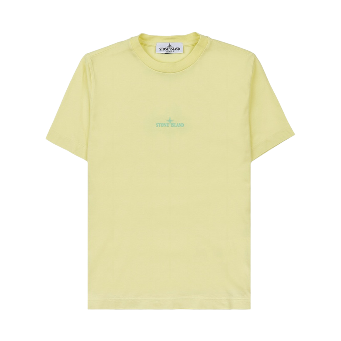 781621053-V0031 (Kids) Stone Island 21053 'Drop Shot One' Print T-Shirt Lemon - 23SS