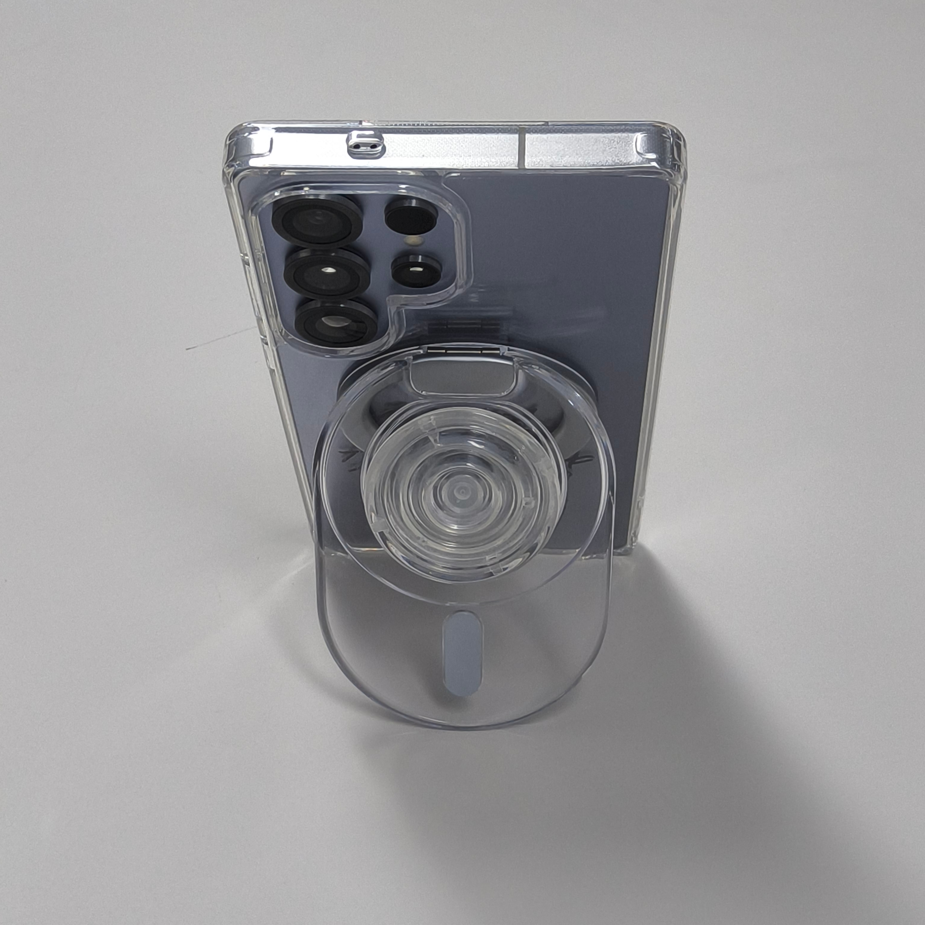 SINJIMORU MagSafe Tipi Tok Stand Holder Transparent Grip Crystal Clear 착용 스타일 - 1