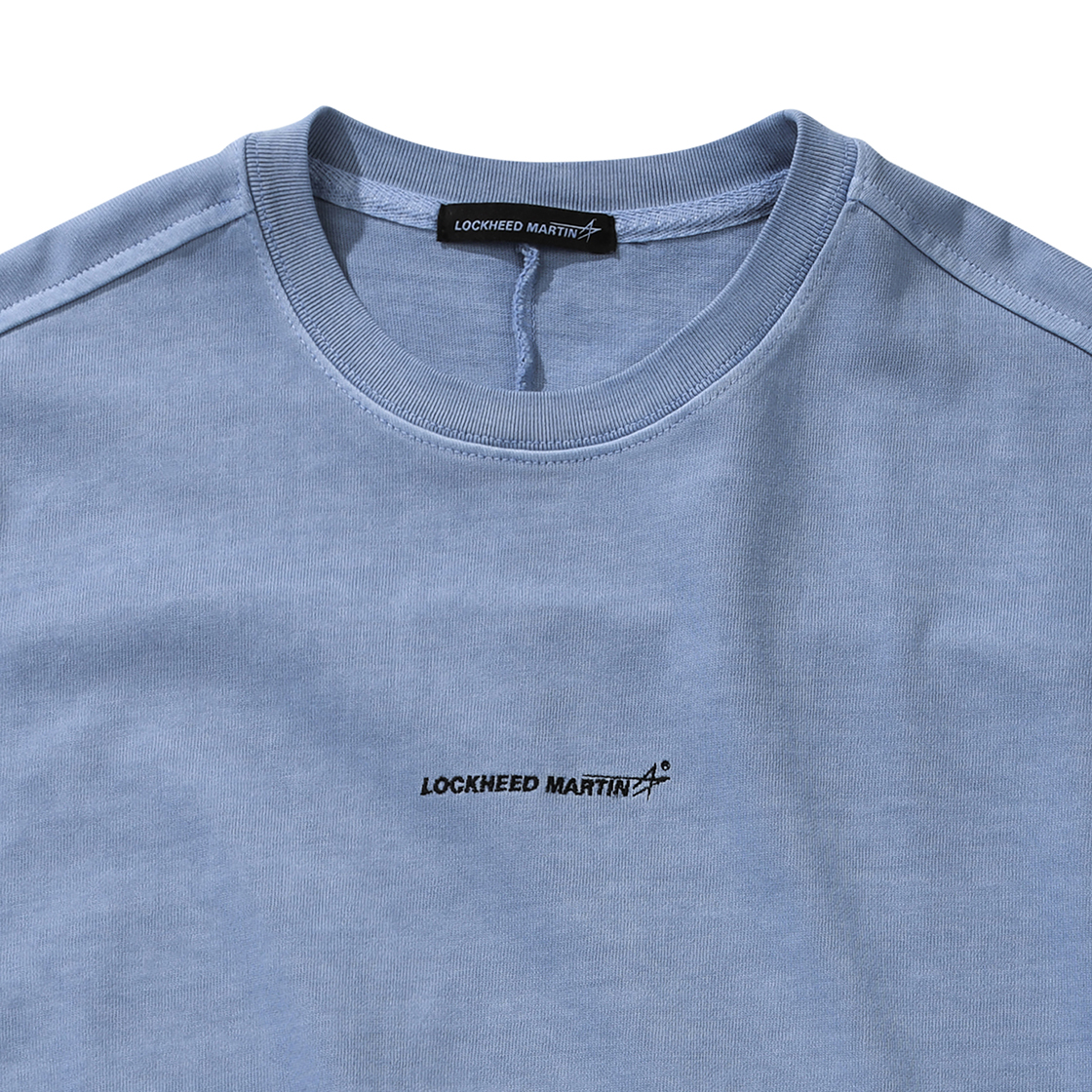 록히드마틴 피그먼트 다잉 오버핏 티셔츠 블루(LOCKHEED MARTIN Pigment Dying Over Fit Ts Blue) - 3