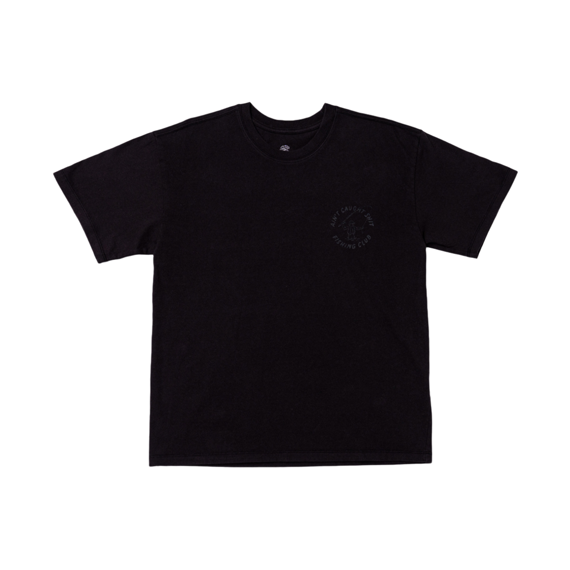 빅웨이브 컬렉티브 피싱 클럽 반팔 티셔츠 다크 차콜(BIGWAVE COLLECTIVE Ain'T Caught Fishing Club Tee Dark Charcoal) - 2