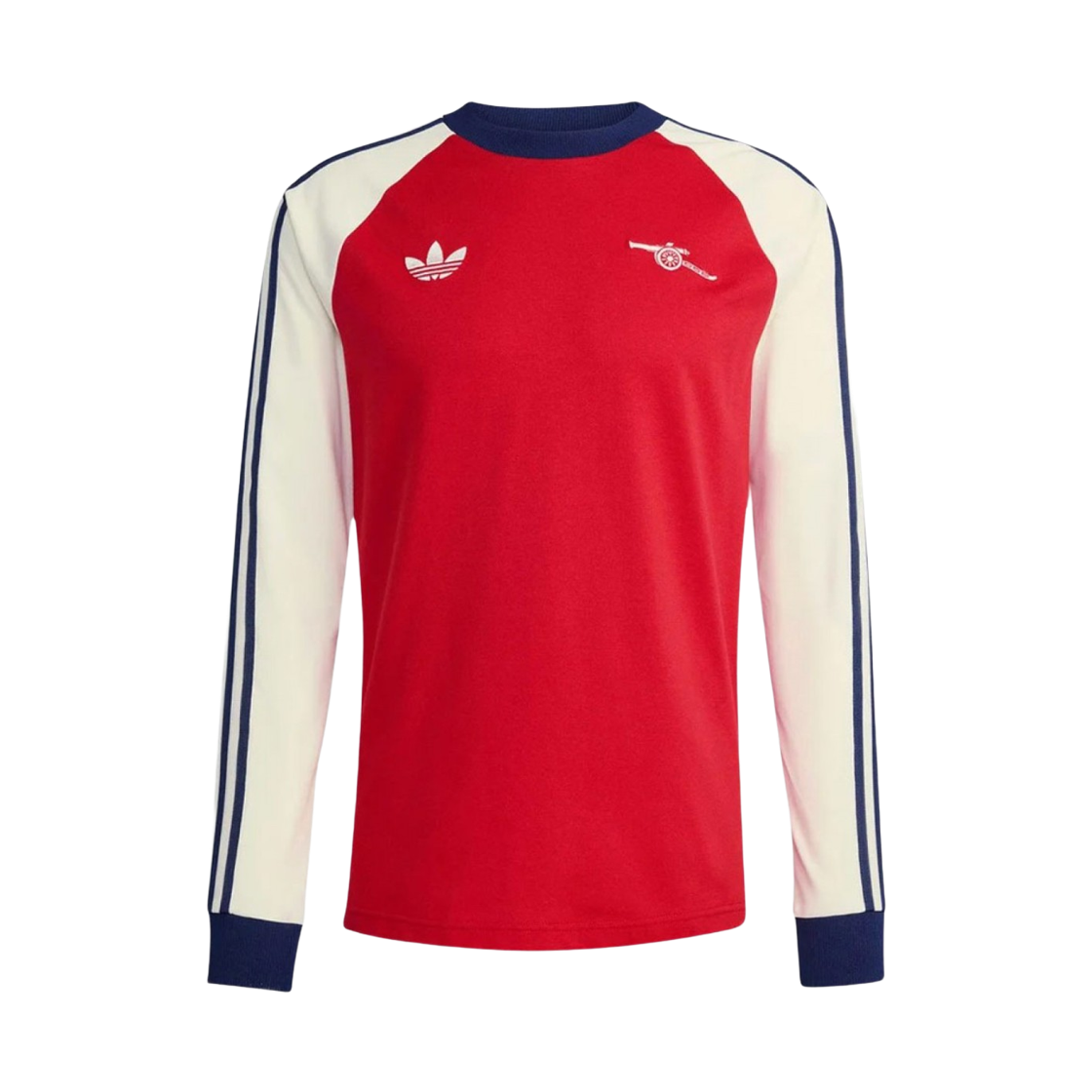 KB1824 Adidas Arsenal FC OG Long Sleeve Shirt Better Scarlet Off White - US Sizing (Non Marking Ver.)
