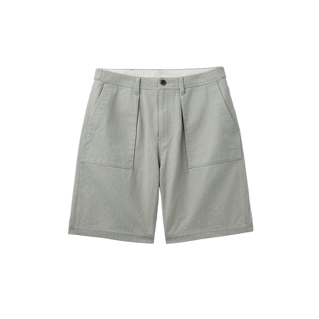 시리즈 가먼트 워싱 세미와이드 치노 쇼츠 라이트 카키(SERIES Garment Washed Semi-Wide Chino Shorts Light Khaki)
