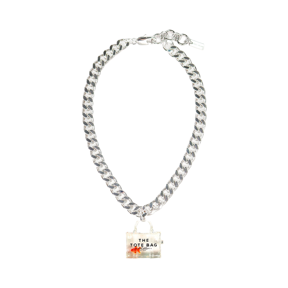 (W) 마크 제이콥스 토트백 골드피쉬 네클리스 실버((W) Marc Jacobs Tote Bag Goldfish Necklace Silver) - 1