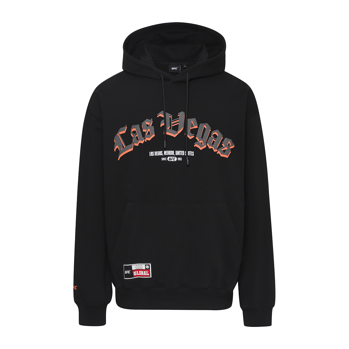 U2HDX1302BK UFC SPORT Las Vegas Oversized Fit Hoodie Black