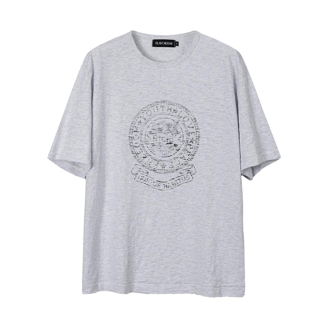 [KREAM 단독] 플레이버리즘 니치 슬럽 티셔츠 화이트 멜란지([KREAM 단독] Flavorism Niche Slub T-shirt White Melange)