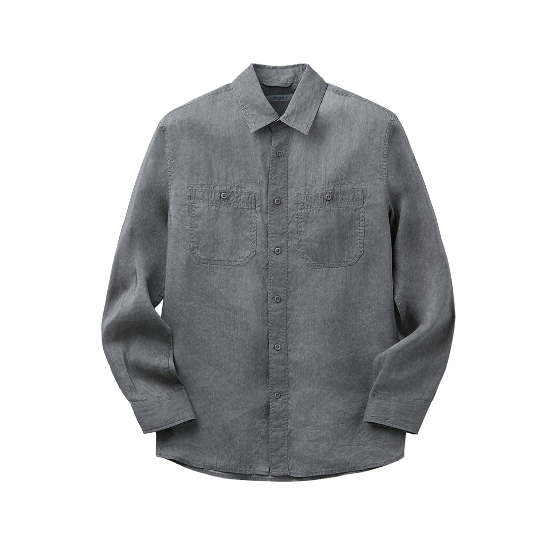 시리즈 린넨텐셀 프린트 셔츠 차콜(SERIES Linen Tencel Print Shirt Charcoal) - 1