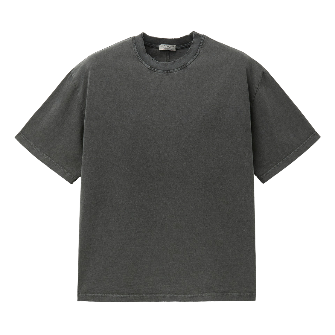 시리즈 파이버 스톤 워싱 빈티지 티 차콜(SERIES Fiver Stone Washed Vintage T-Shirt Charcoal)