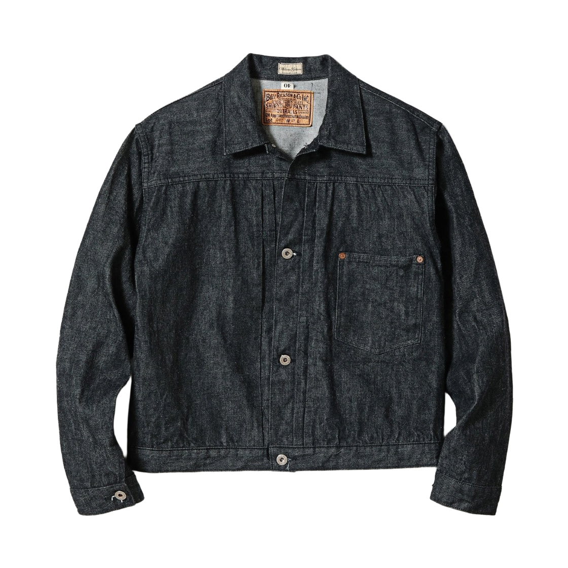 버즈 릭슨 월드 워 II 블랙 데님 블라우스 원 워시(Buzz Rickson's World War II Black Denim Blouse One Wash)
