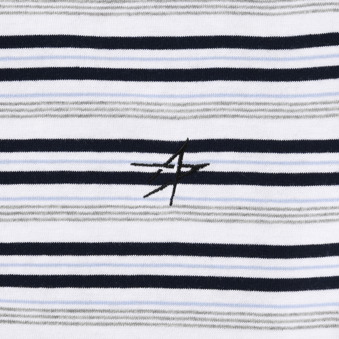 록히드마틴 멀티 스트라이프 티셔츠 화이트(LOCKHEED MARTIN Multi Stripe Ts White) - 5