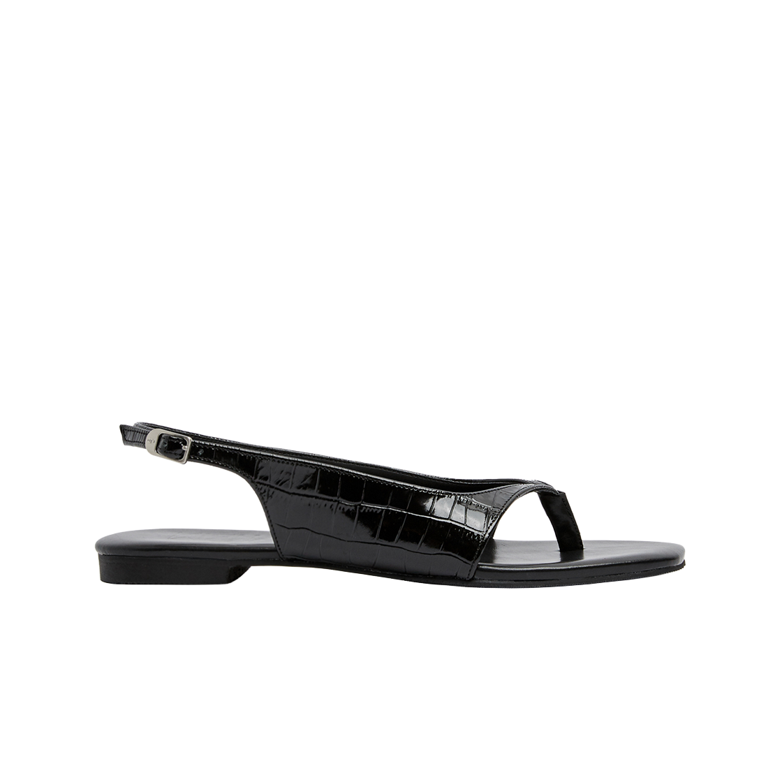 무드나잇 로린 클린실루엣 슬링백 샌들 l 와니블랙(Moodnight Roryn Clean Sling-back Sandals l Black)