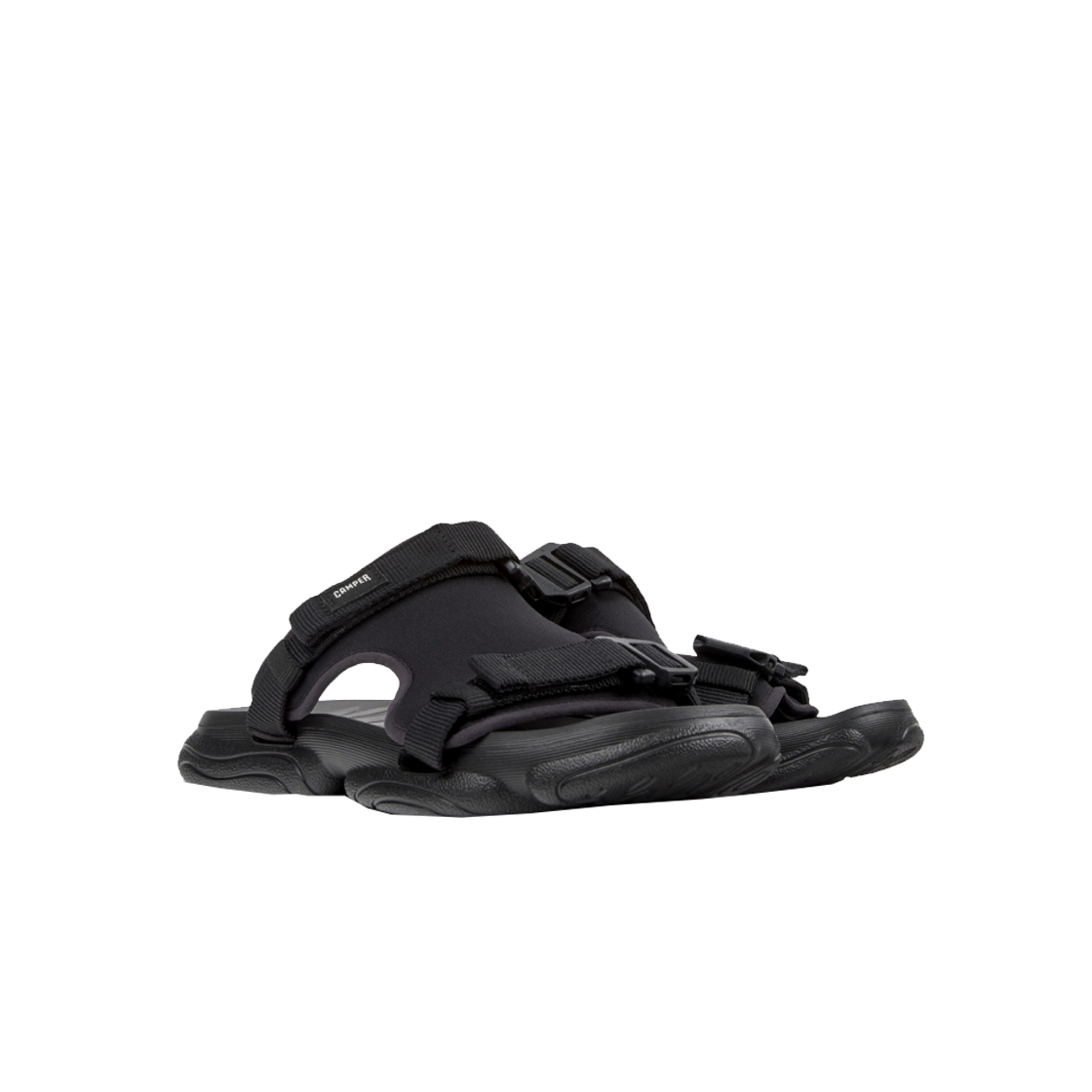 캠퍼 남성 카스트 샌들 슬리퍼 블랙(Camper Men Karst Sandal Slippers Black) - 2