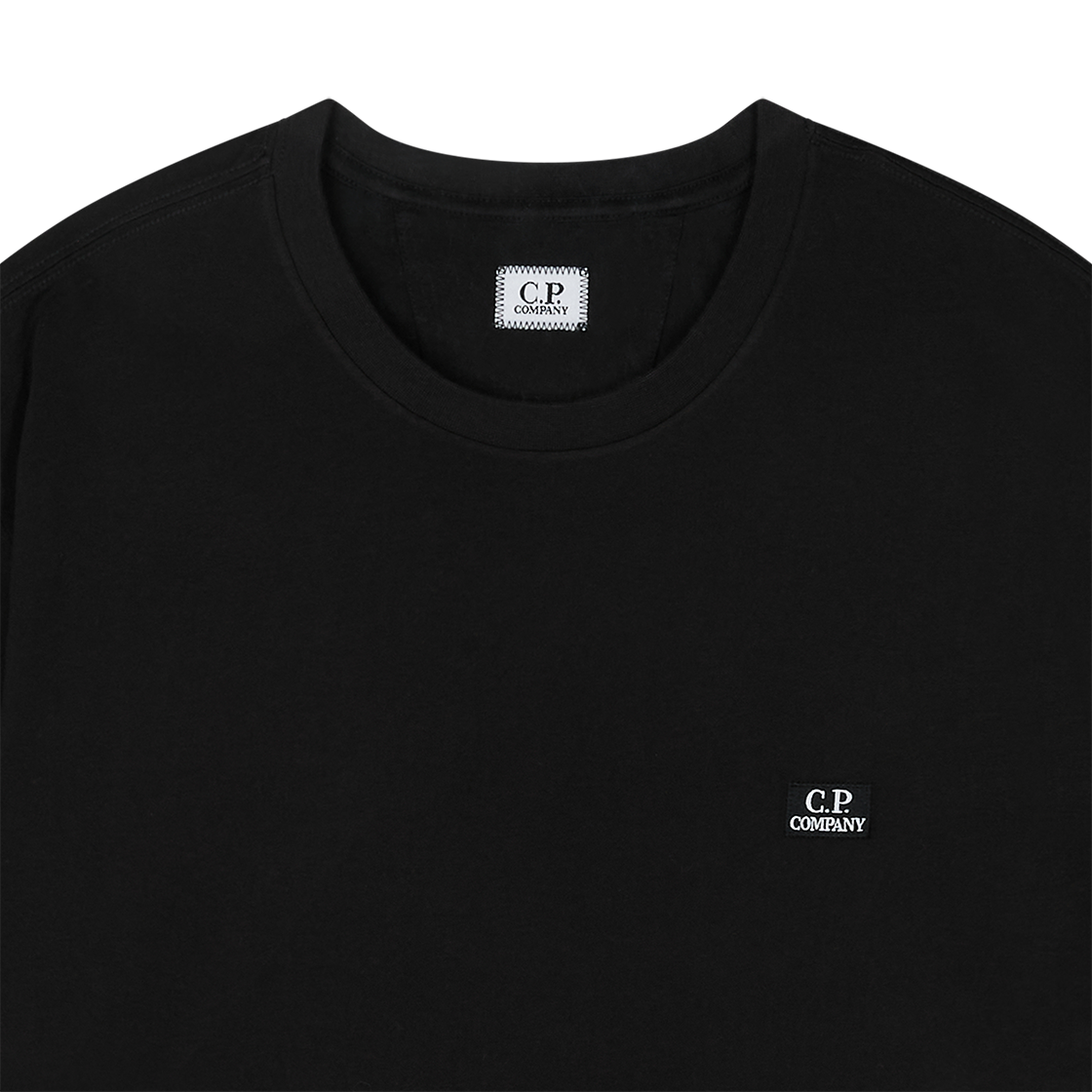 C.P. 컴퍼니 30/1 저지 쇼트 슬리브 로고 패치 티셔츠 블랙 - 26S(C.P. Company 30/1 Jersey Short Sleeve Logo Patch T-Shirt Black - 26SS) - 3