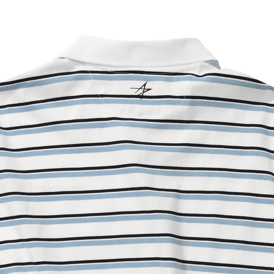 록히드마틴 멀티 스트라이프 카라 티셔츠 화이트(LOCKHEED MARTIN Multi Stripe Collar Ts White) - 4