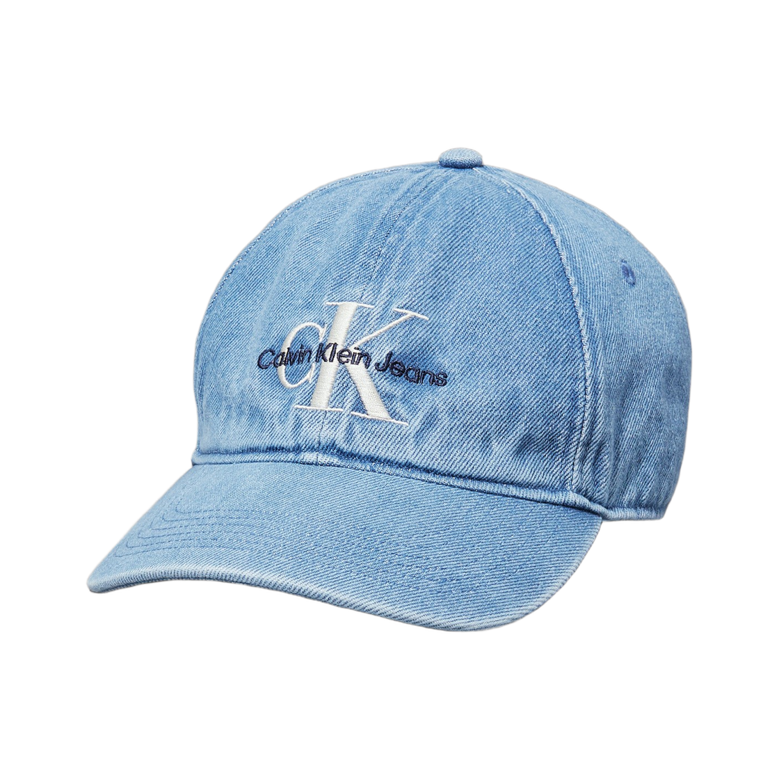 캘빈 클라인 CKJ 모노그램 데님 베이스볼 캡 블루(Calvin Klein CKJ Monogram Denim Baseball Cap Blue)