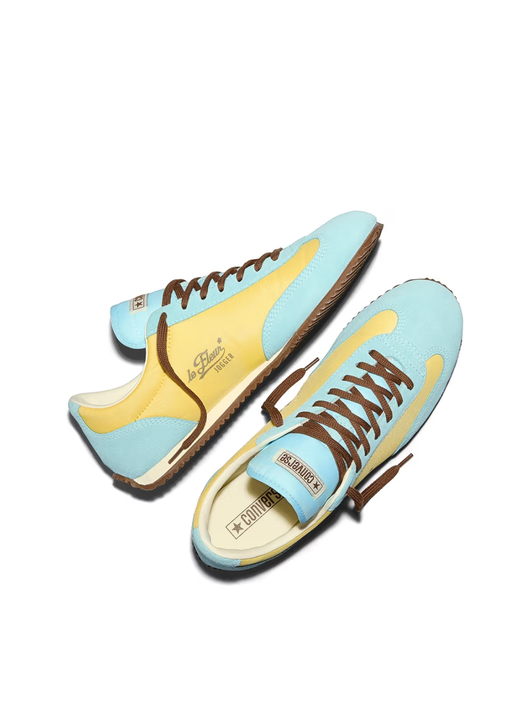 Converse x Golf Le Fleur 1908 Jogger Cameo Blue Deep Dive, Converse x Golf Le Fleur 1908 Jogger Yarrow Plume 착용 스타일 - 2
