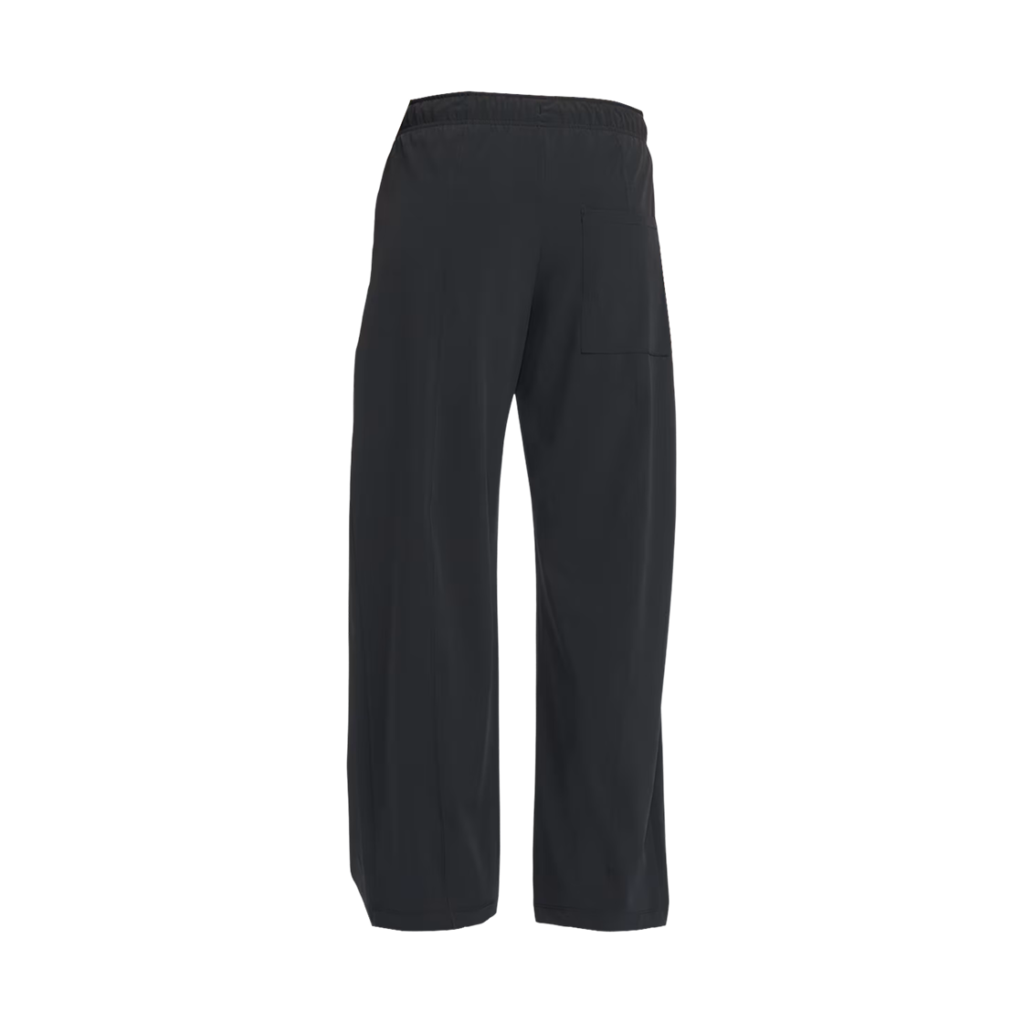 (W) 나이키 원 드라이핏 우븐 와이드 레그 팬츠 블랙 화이트 - 아시아((W) Nike One Dri-Fit Woven Wide Leg Pants Black White - Asia) - 2