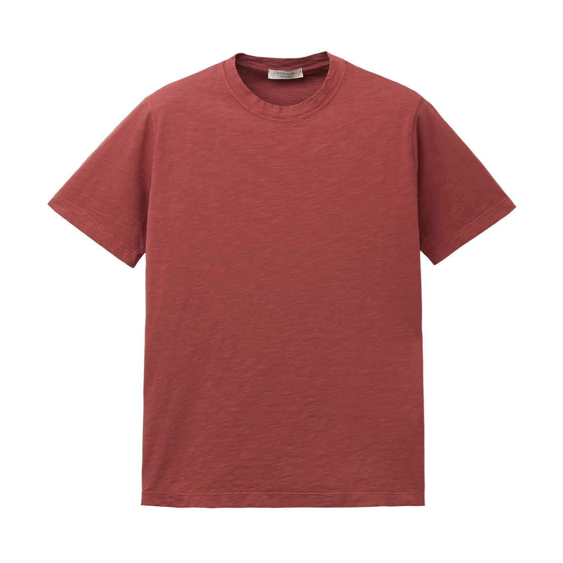 시리즈 울 앤 코 다이드 티 레드(SERIES Wool And Co Dyed T-Shirt Red) - 1