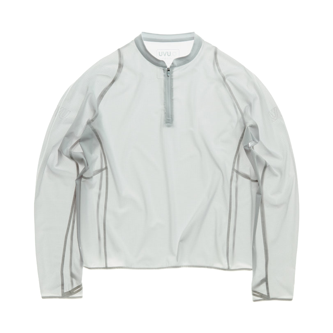UVU 러닝 1/4 집 라이트 그레이(UVU Running 1/4 Zip Light Grey)