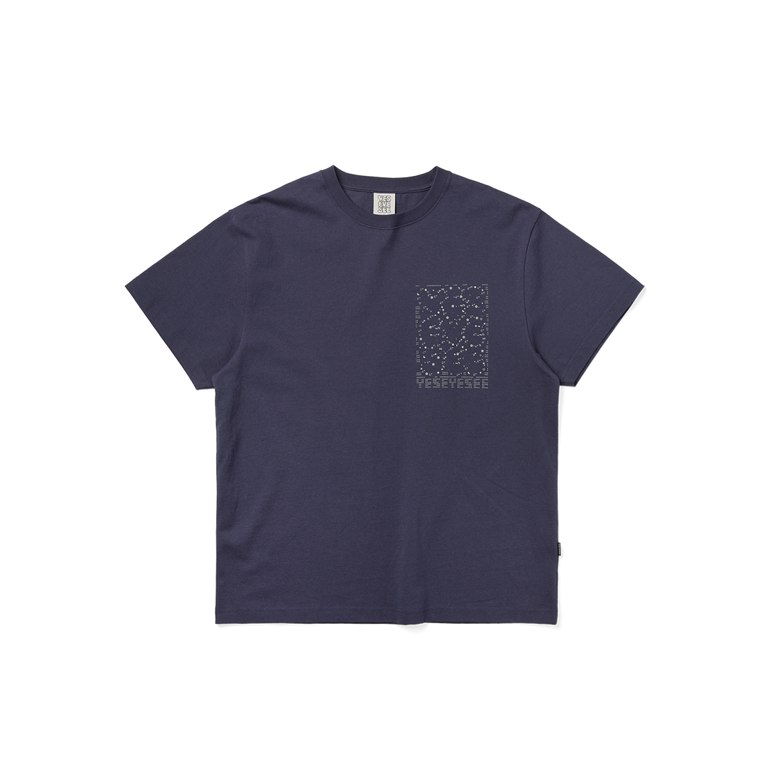 [더블적립] 예스아이씨 씨-로고 트윙클 티셔츠 라이트 네이비([더블적립] YESEYESEE C-logo Twinkle Tee Light Navy)