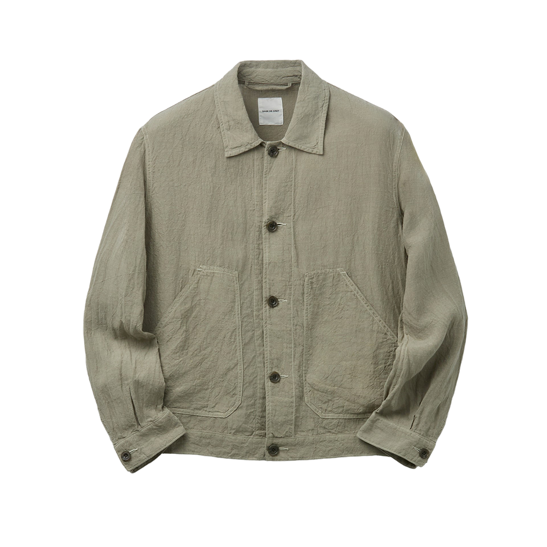 시리즈 사쥬 드 크레 린넨 쇼츠 자켓 베이지(SERIES Sage De Cret Linen Shorts Jacket Beige)