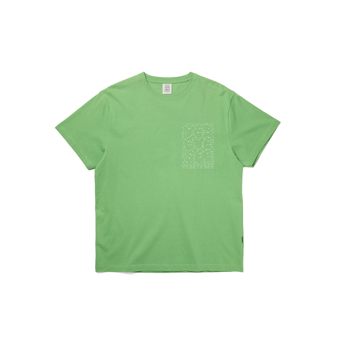 [더블적립] 예스아이씨 씨-로고 트윙클 티셔츠 라이트 그린([더블적립] YESEYESEE C-logo Twinkle Tee Light Green)