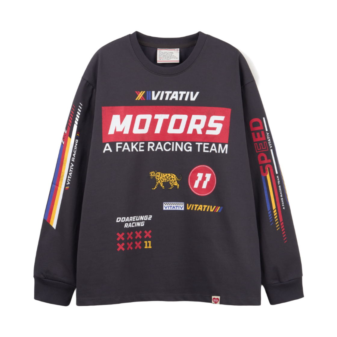 비타티브 레이싱티셔츠 챠콜(VITATIV Racing T-Shirt Dark Gey) - 1