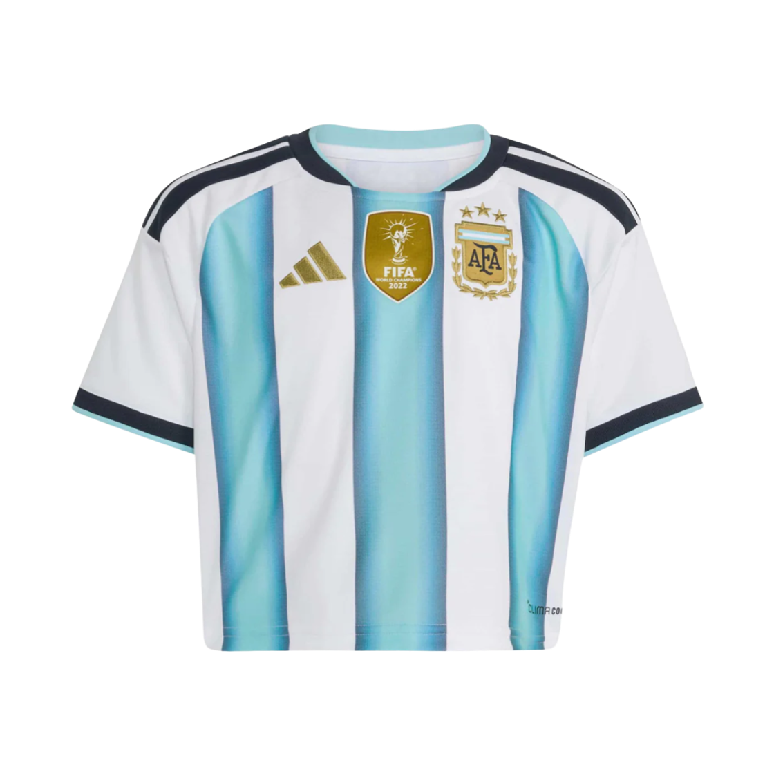 KE5982 (W) Adidas Argentina 2026 Home Crop Jersey White Icey Blue - US Sizing (Non Marking Ver.)