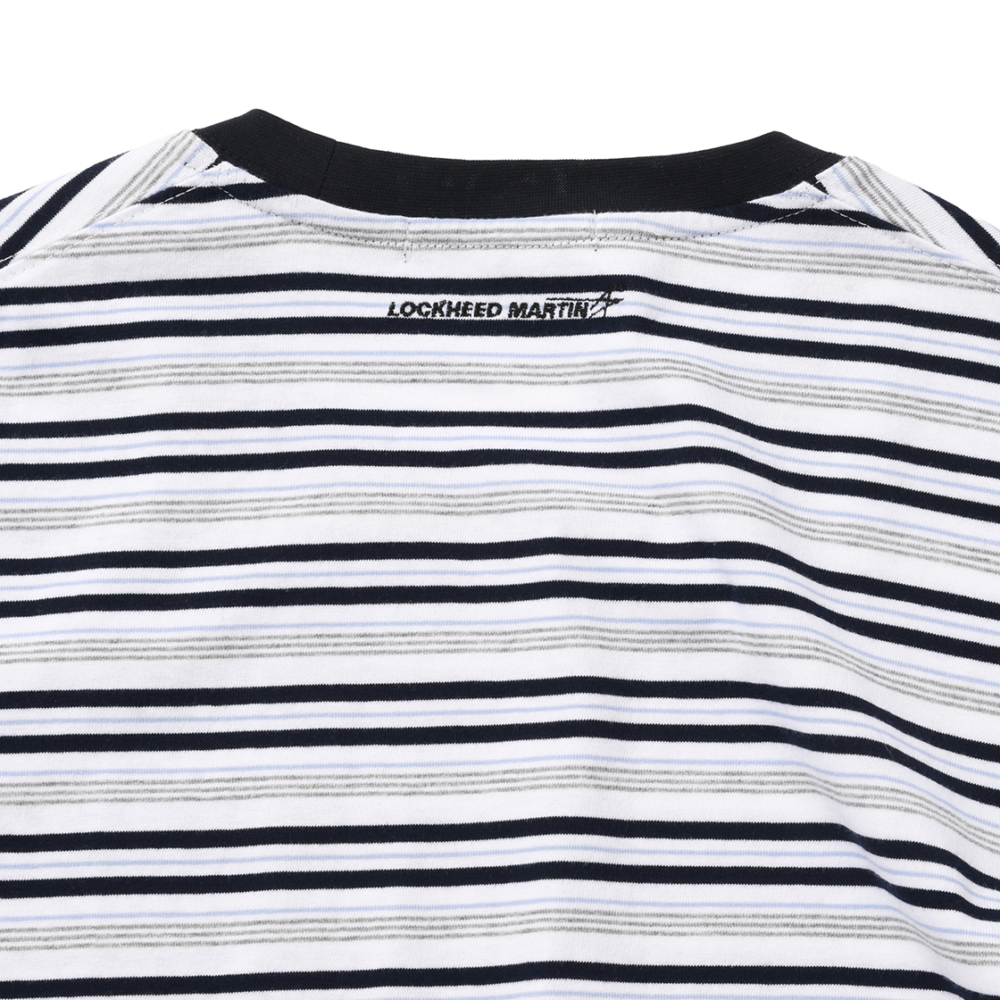 록히드마틴 멀티 스트라이프 티셔츠 화이트(LOCKHEED MARTIN Multi Stripe Ts White) - 4