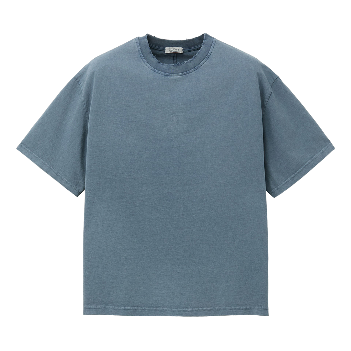 SOTAM26002BUX SERIES Fiver Stone Washed Vintage T-Shirt Blue