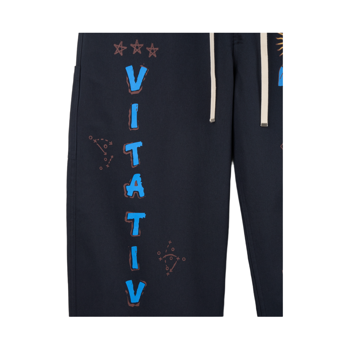 비타티브 올드스쿨 페이팅팬츠 네이비(VITATIV Oldschool Painting Pants Navy) - 3