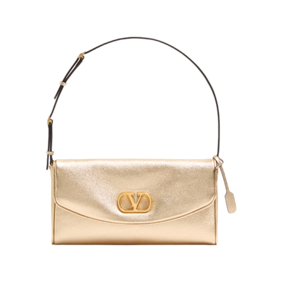 발렌티노 가라바니 드베인 스몰 숄더백 라미네이티드 나파 레더 골드(Valentino Garavani Devain Small Shoulder Bag in Laminated Nappa Leather Gold) - 1