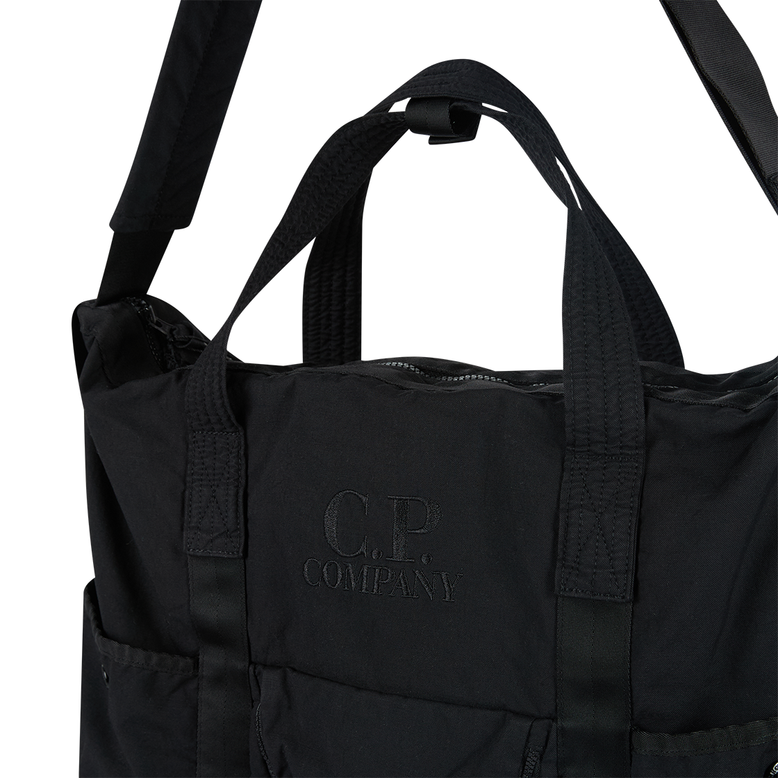 C.P. 컴퍼니 트윌 토트 백 블랙 - 26SS(C.P. Company Twill Tote Bag Black - 26SS) - 4