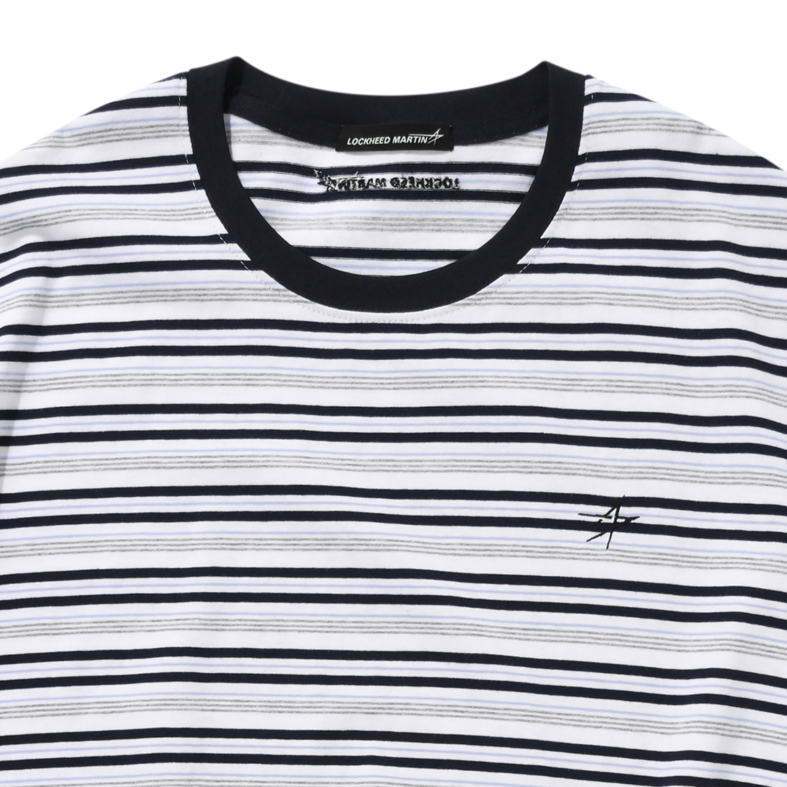 록히드마틴 멀티 스트라이프 티셔츠 화이트(LOCKHEED MARTIN Multi Stripe Ts White) - 3